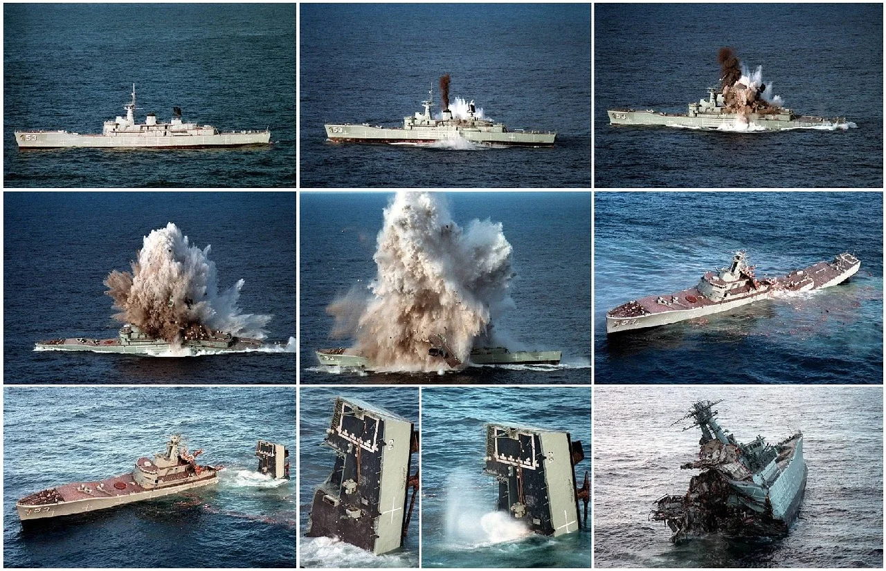 Sudden Stop of an American Ship in the Middle of the Ocean: A Japanese Torpedo in Military Action!