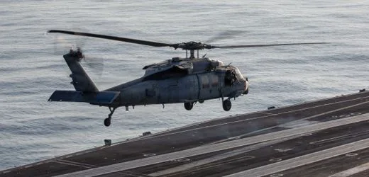 US Navy helicopter encounters problems in the Arabian Sea