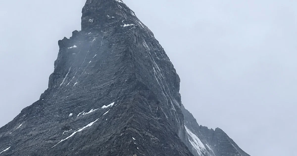 Strange Waterfalls at Matterhorn: Wonders of Nature in the Camera Frame