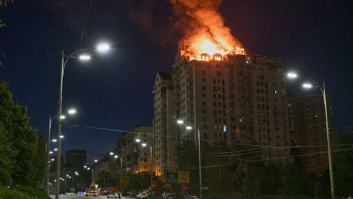 Brutal Bombing of Kyiv: The Peak of Airstrikes in the Ukraine War